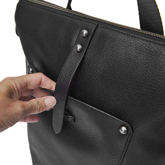 Vintage-Style PU Commuter Backpack for supplier